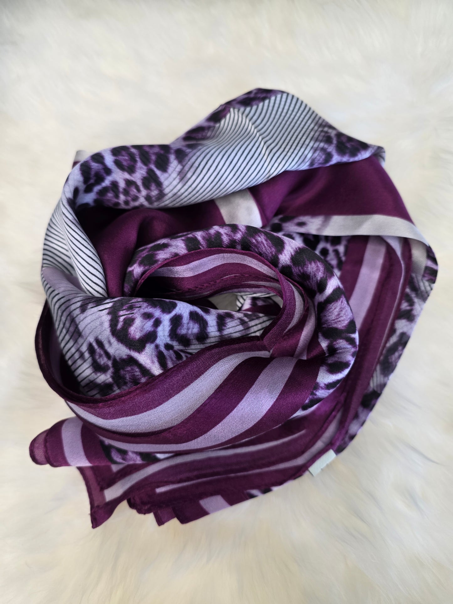 Foulard Soie Premium – Rectangle 170 x 60 cm Gris Mauve