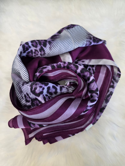 Foulard Soie Premium – Rectangle 170 x 60 cm Gris Mauve