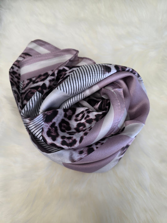 Foulard Soie Premium – Rectangle 170 x 60 cm Lilas