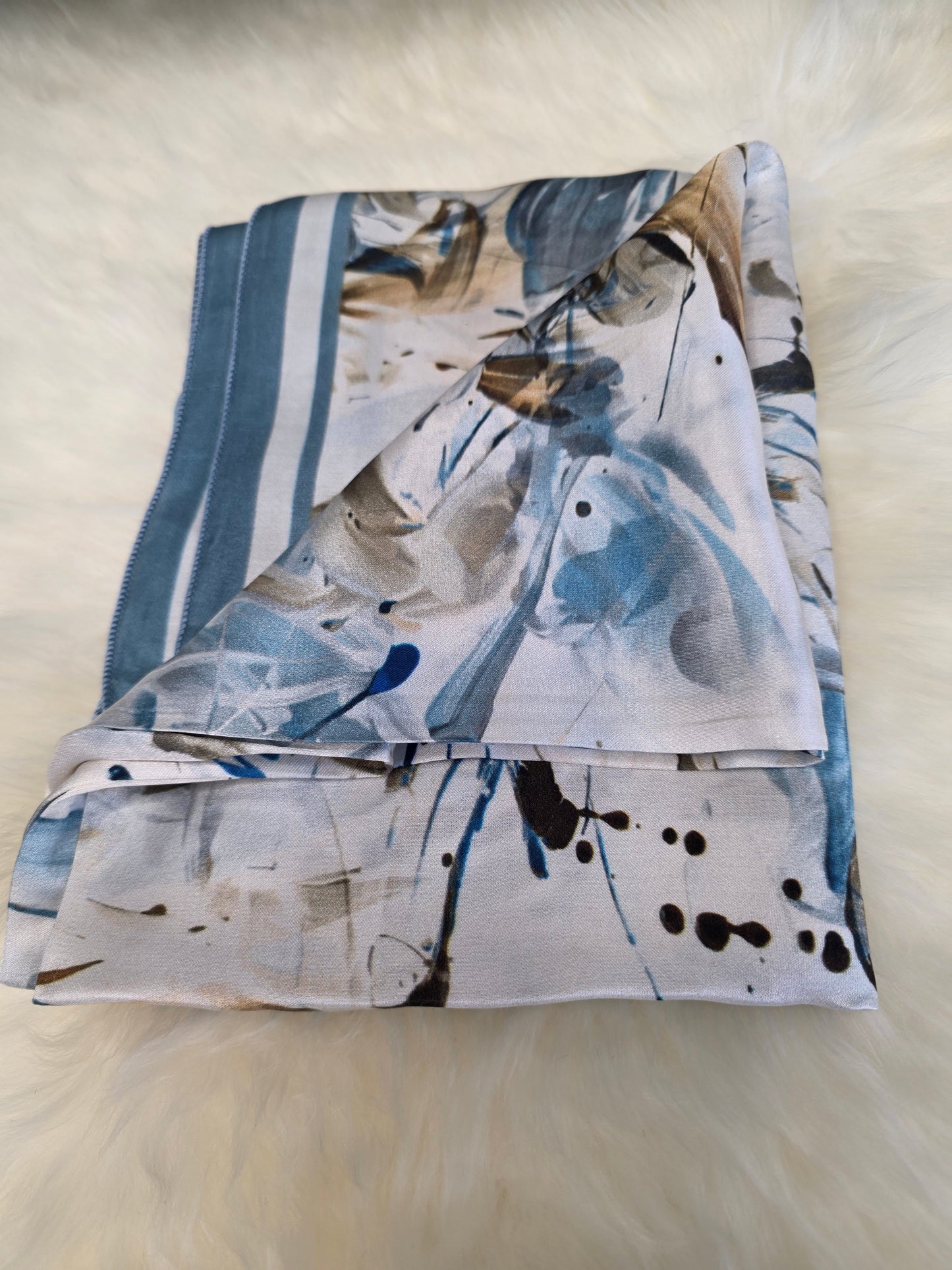 Foulard en Fibre de Soie imprimé 170×60 cm A09