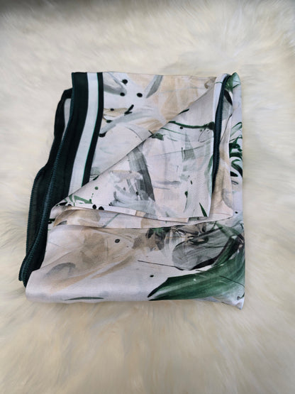 Foulard en Fibre de Soie imprimé 170×60 cm A07