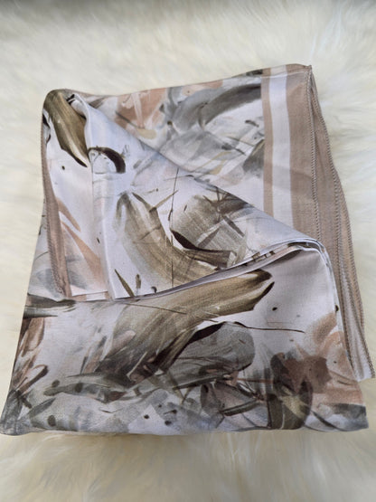 Foulard en Fibre de Soie imprimé 170×60 cm A05