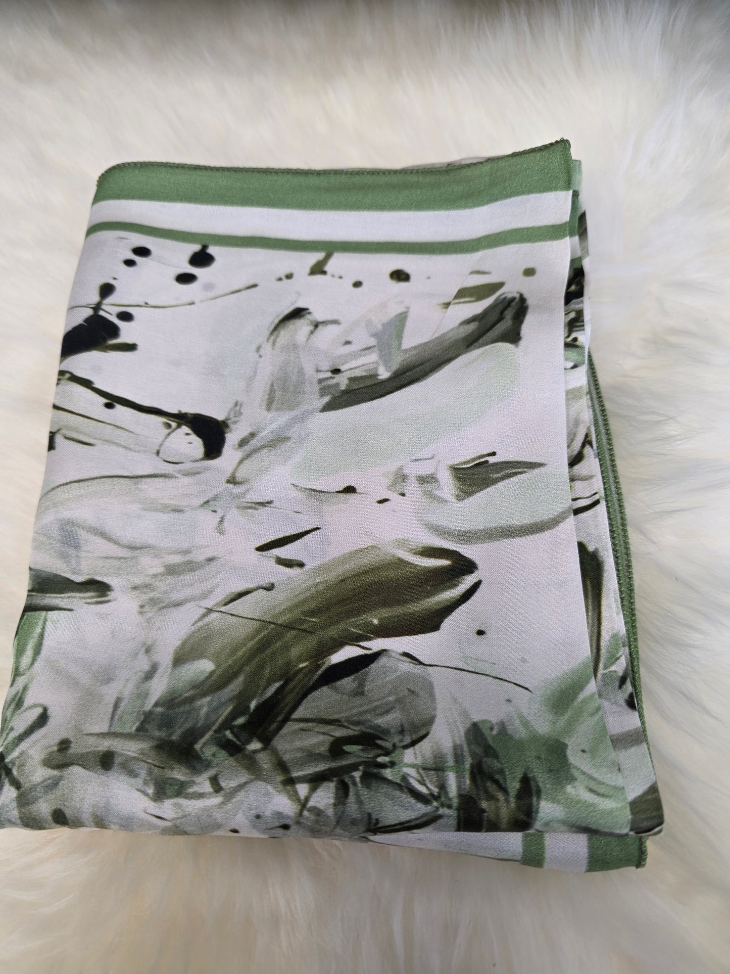 Foulard en Fibre de Soie imprimé 170×60 cm A03