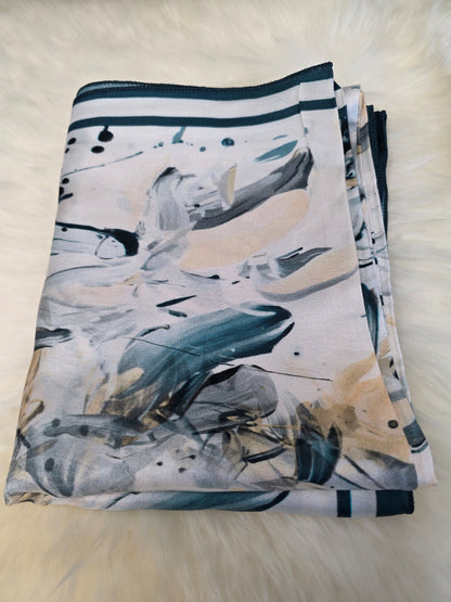 Foulard en Fibre de Soie imprimé 170×60 cm A07