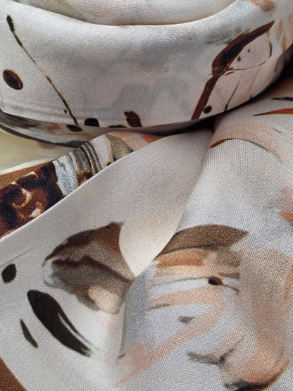 Foulard en Fibre de Soie imprimé 170×60 cm A11