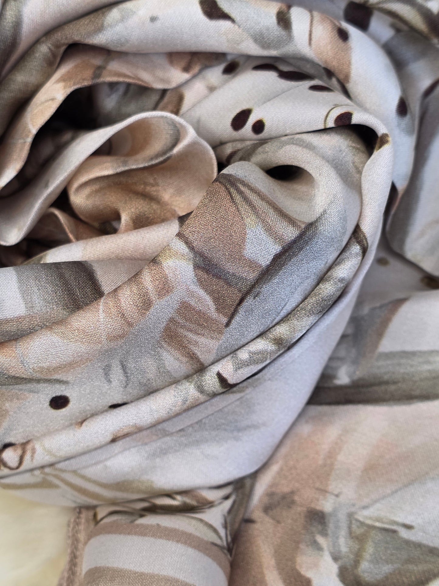 Foulard en Fibre de Soie imprimé 170×60 cm A05