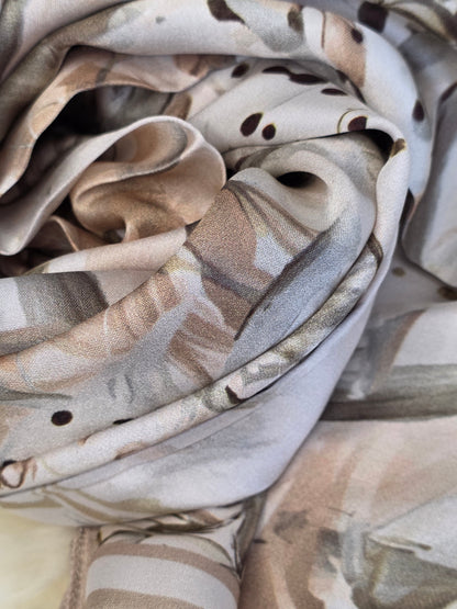 Foulard en Fibre de Soie imprimé 170×60 cm A05