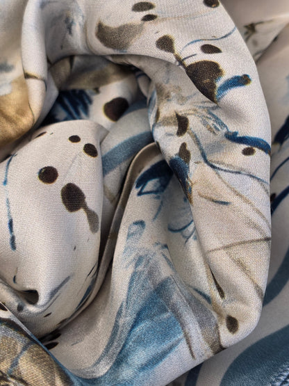 Foulard en Fibre de Soie imprimé 170×60 cm A09