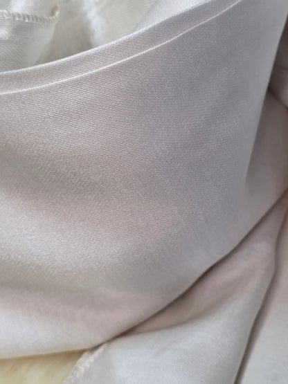 Foulard en Fibre de Soie Uni 170×60 cm Beige
