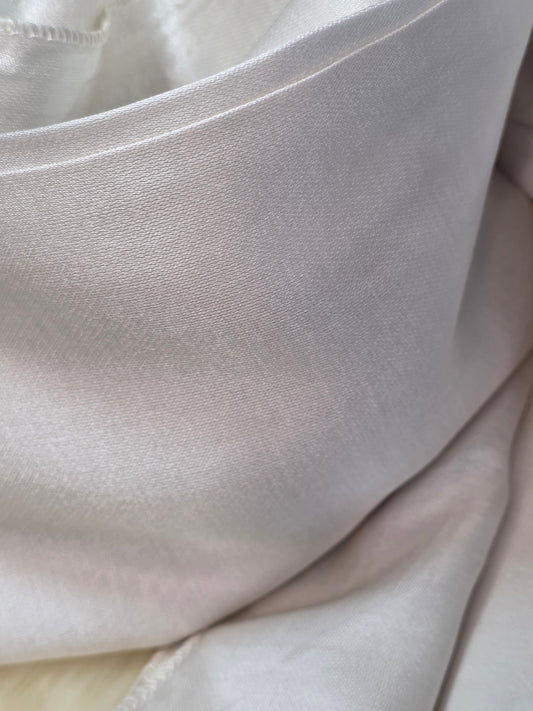 Foulard en Fibre de Soie Uni 170×60 cm Beige