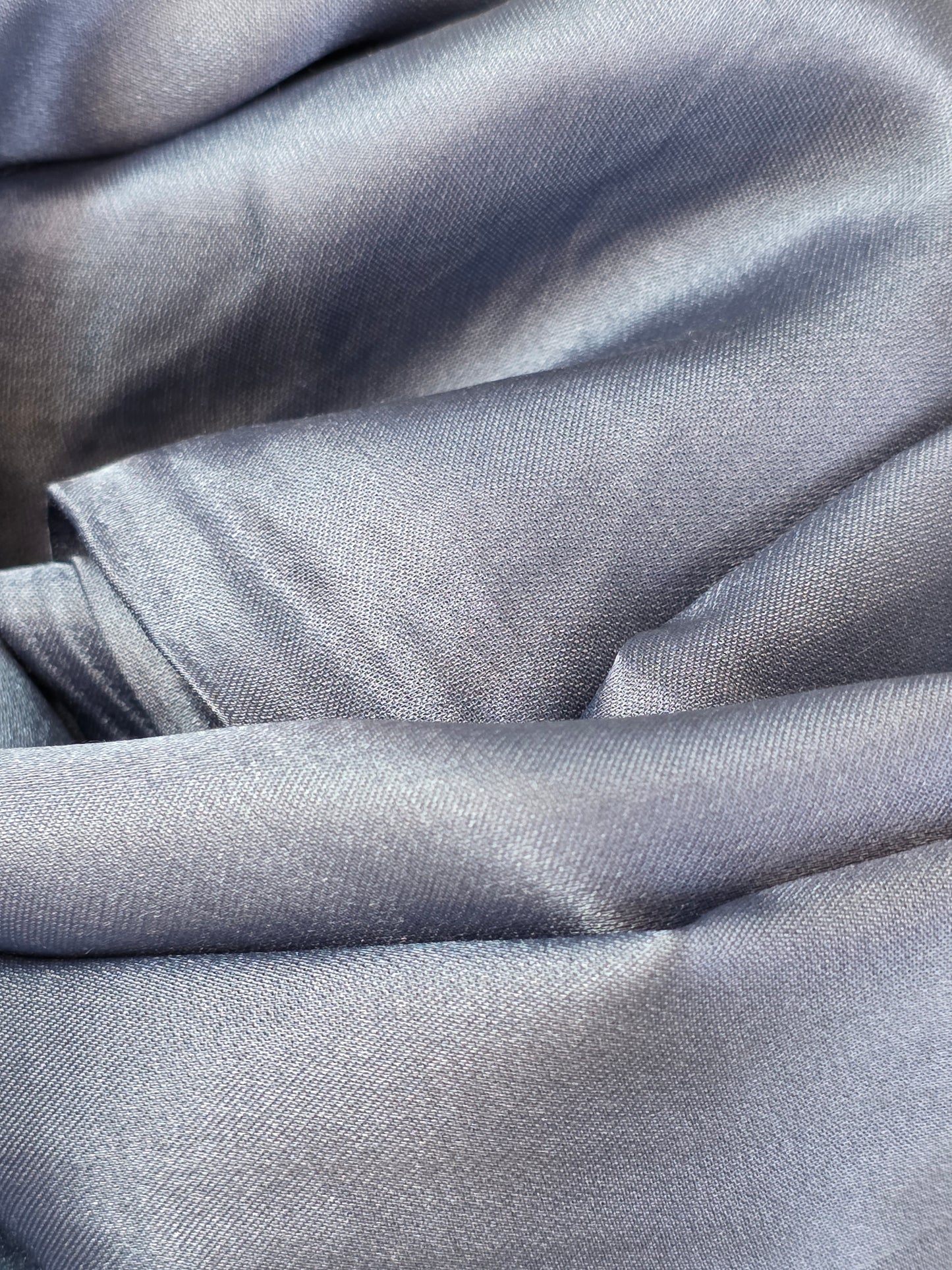 Foulard en Fibre de Soie Uni 170×60 cm Gris