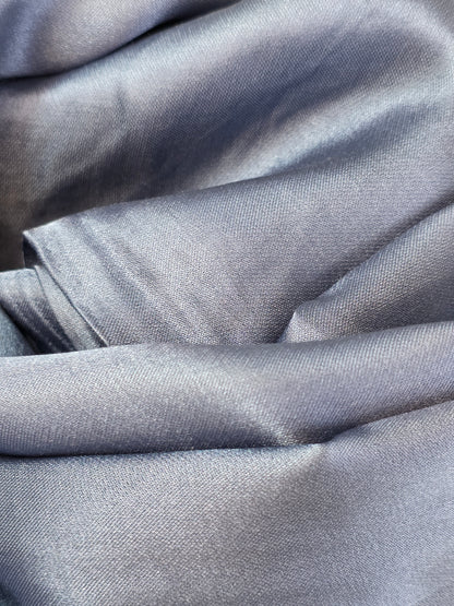 Foulard en Fibre de Soie Uni 170×60 cm Gris