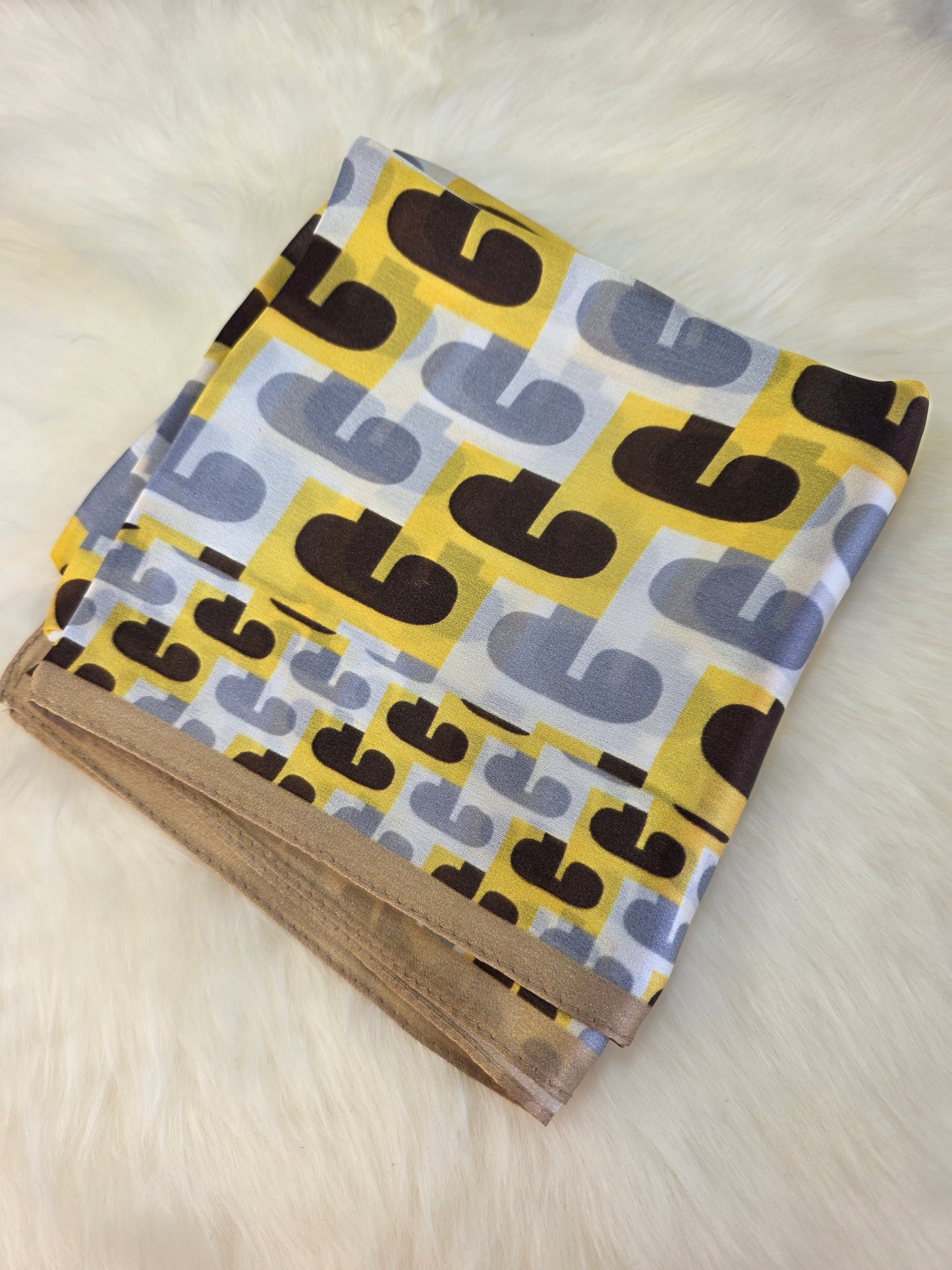 Foulard Soie Premium – Rectangle 170 x 60 cm Jaune
