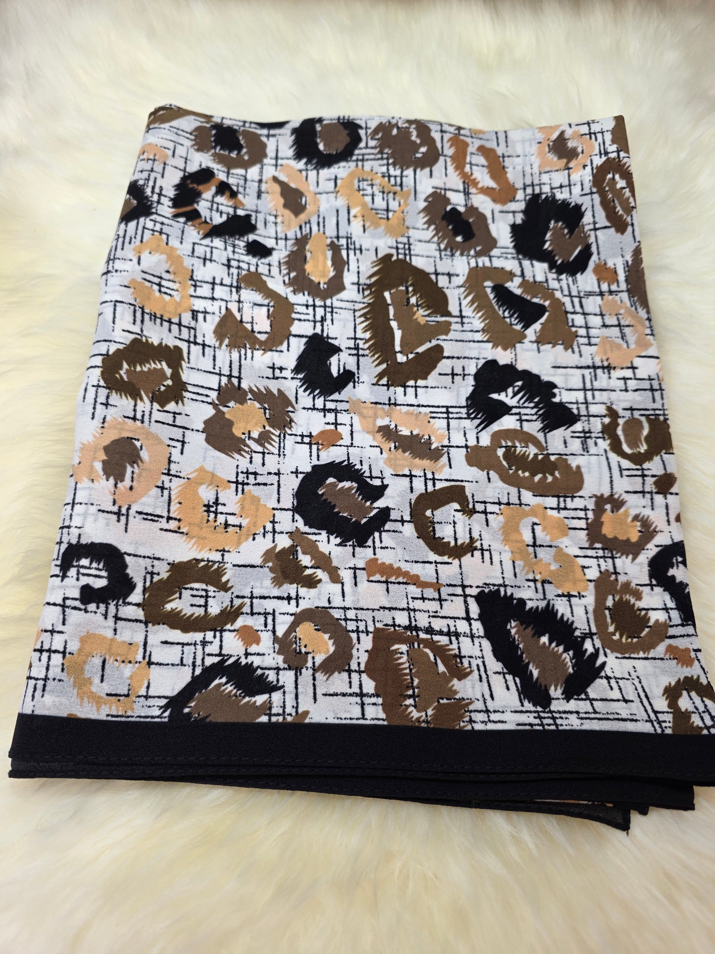 Foulard en Crêpe d'Italie 170×60 cm Modèle NB