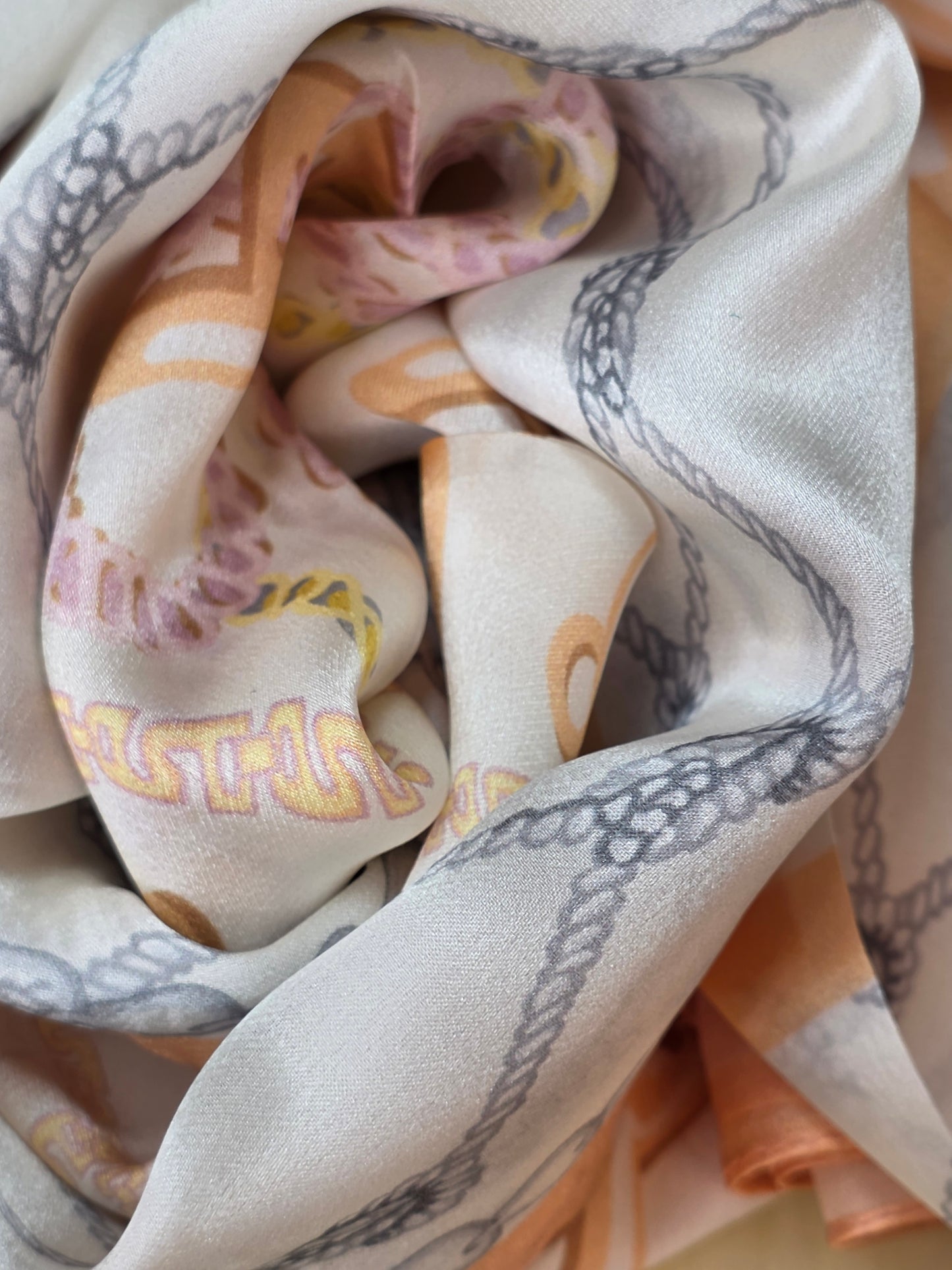 Foulard Soie Premium – Rectangle 170 x 60 cm Saumon