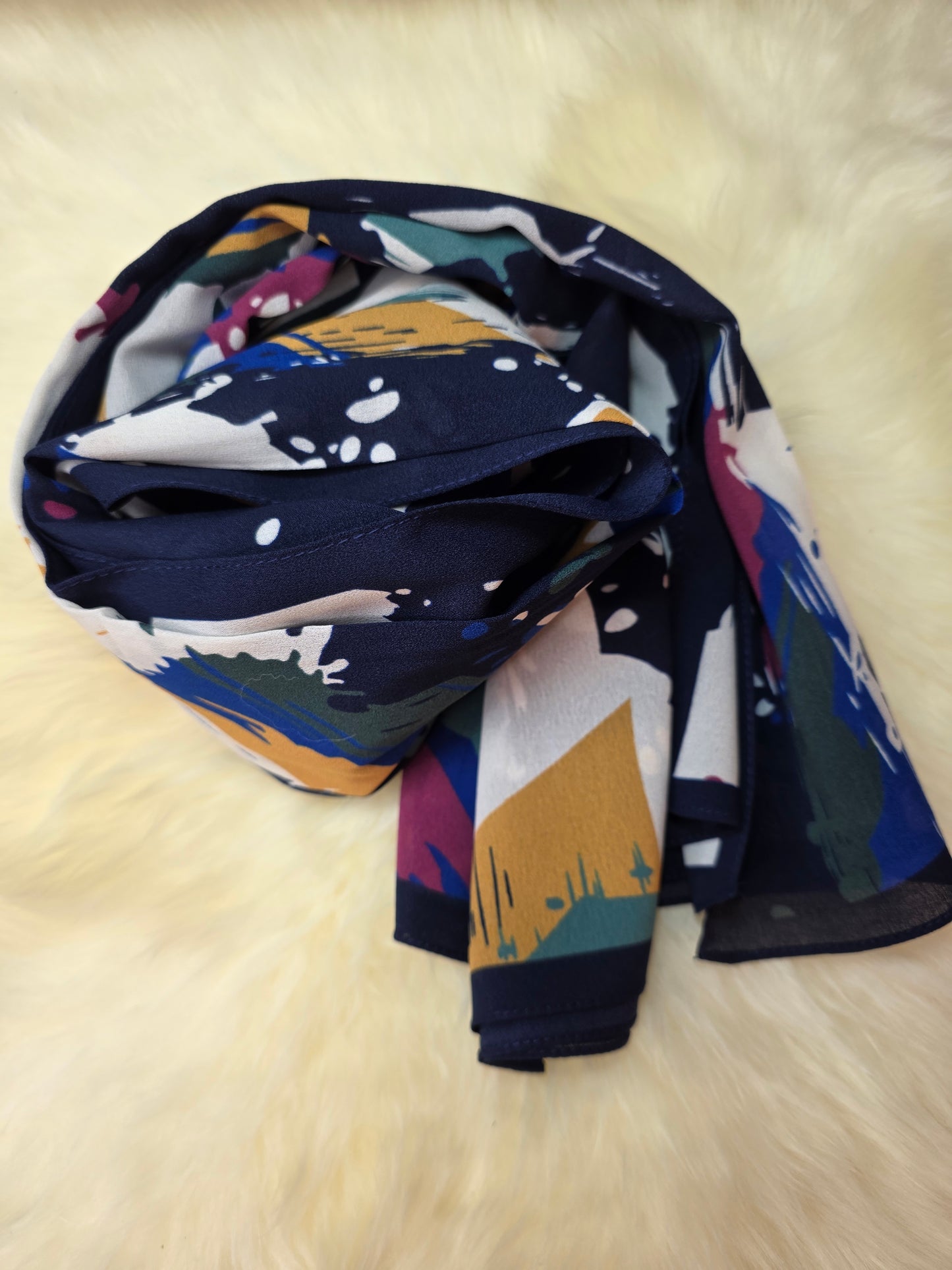 Foulard en Crêpe d'Italie 170×60 cm Modèle BR