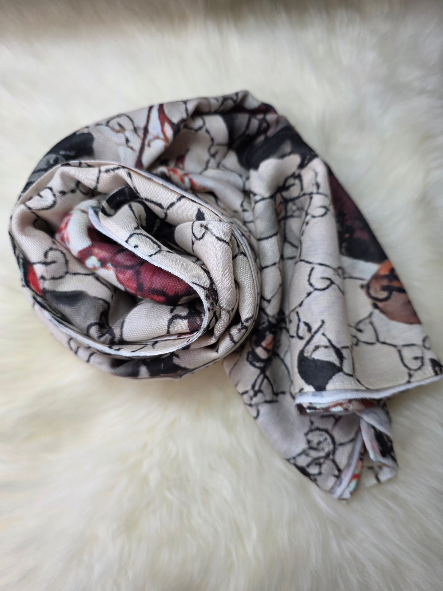 Egyptian Yarn Scarf 170×60 cm B15