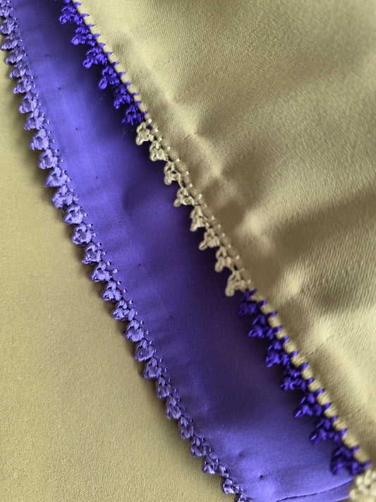 Jellaba deux pièces vert et violet