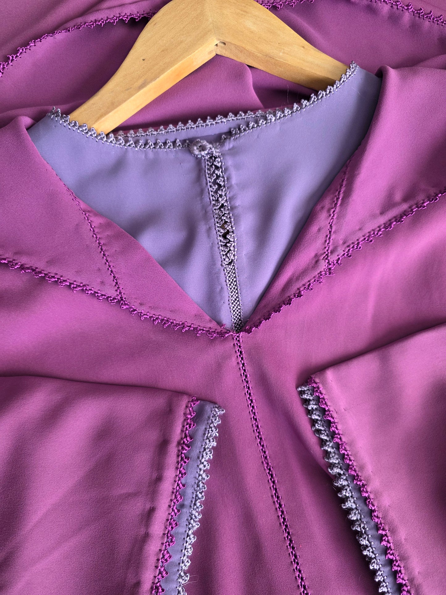 Jellaba deux pièces  violet