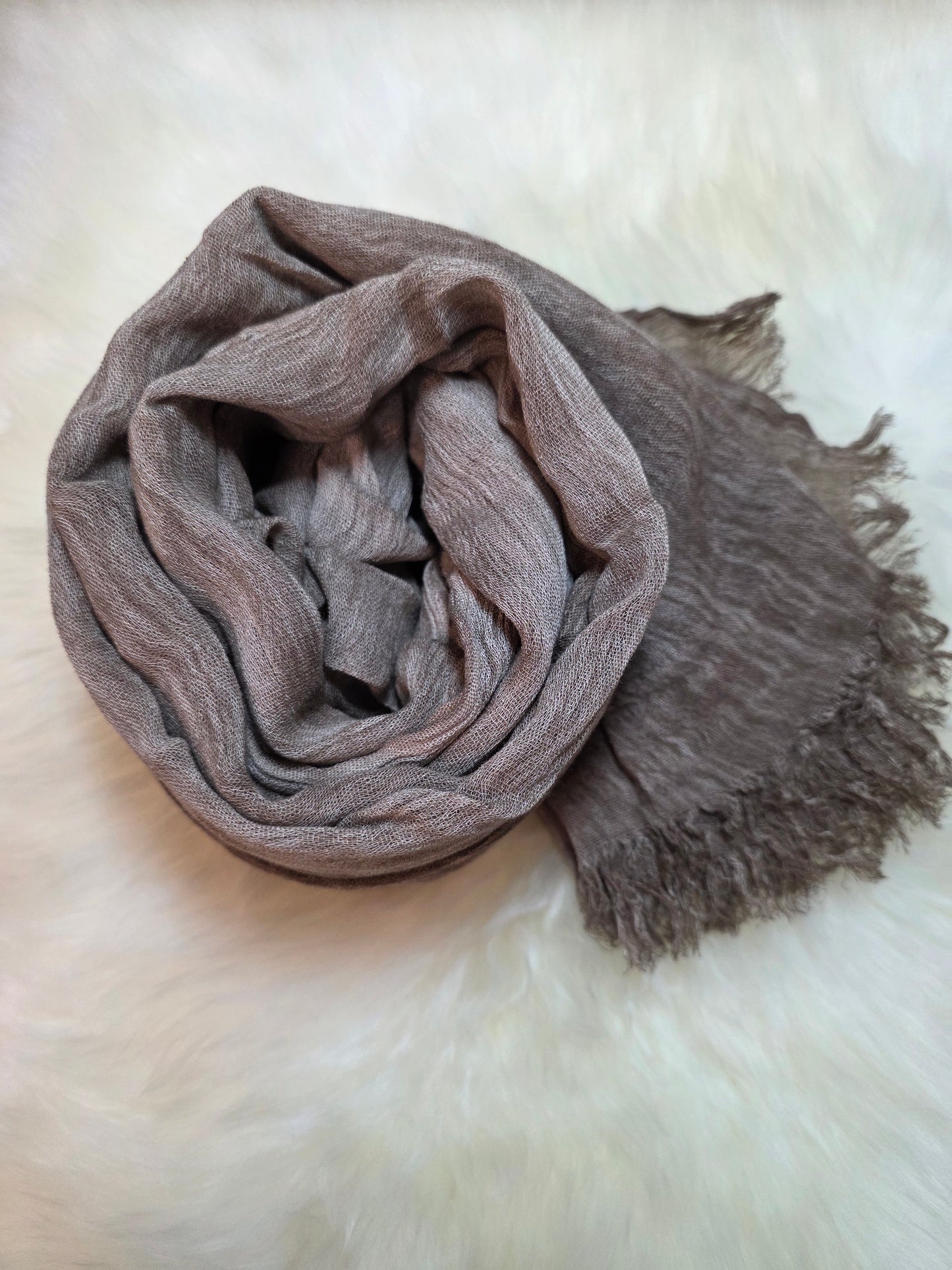 Foulard en modal taupe