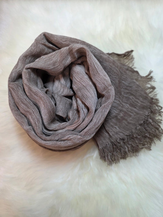 Foulard en modal taupe