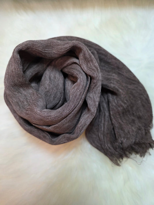 Foulard en modal brun