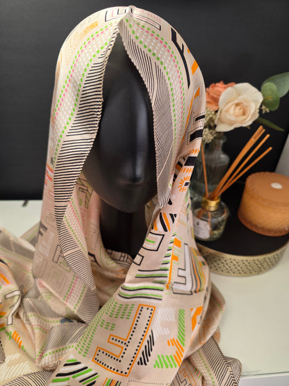 Foulard Soie Premium – Rectangle 170 x 60 cm Multicolore