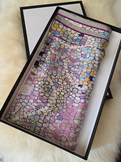 Foulard Soie Premium – Rectangle 170 x 60 cm Multicolore