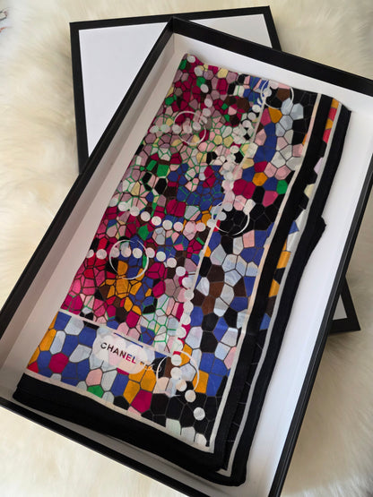 Foulard Soie Premium – Rectangle 170 x 60 cm Multicolore