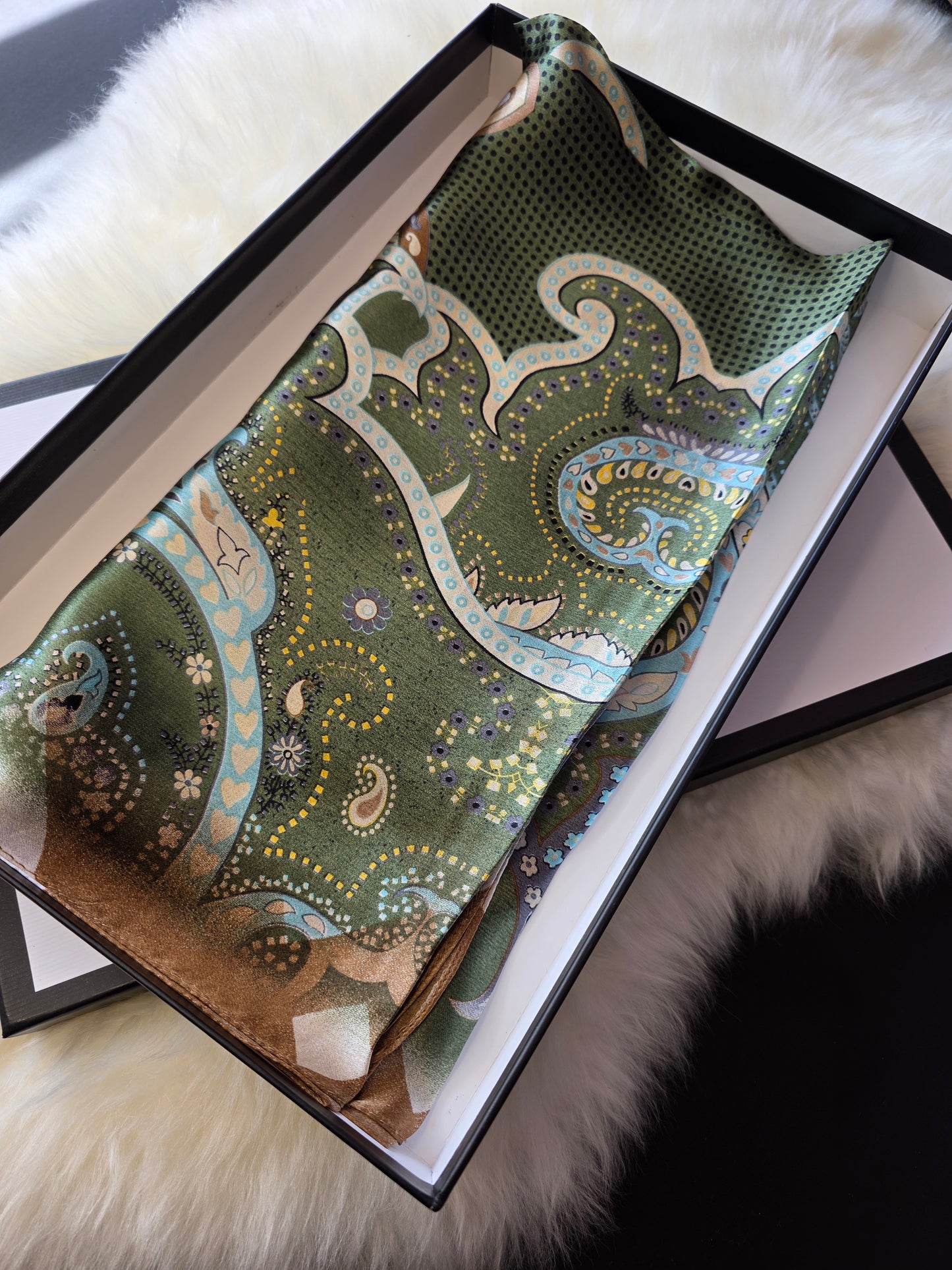 Foulard Soie Premium – Rectangle 170 x 60 cm Multicolore