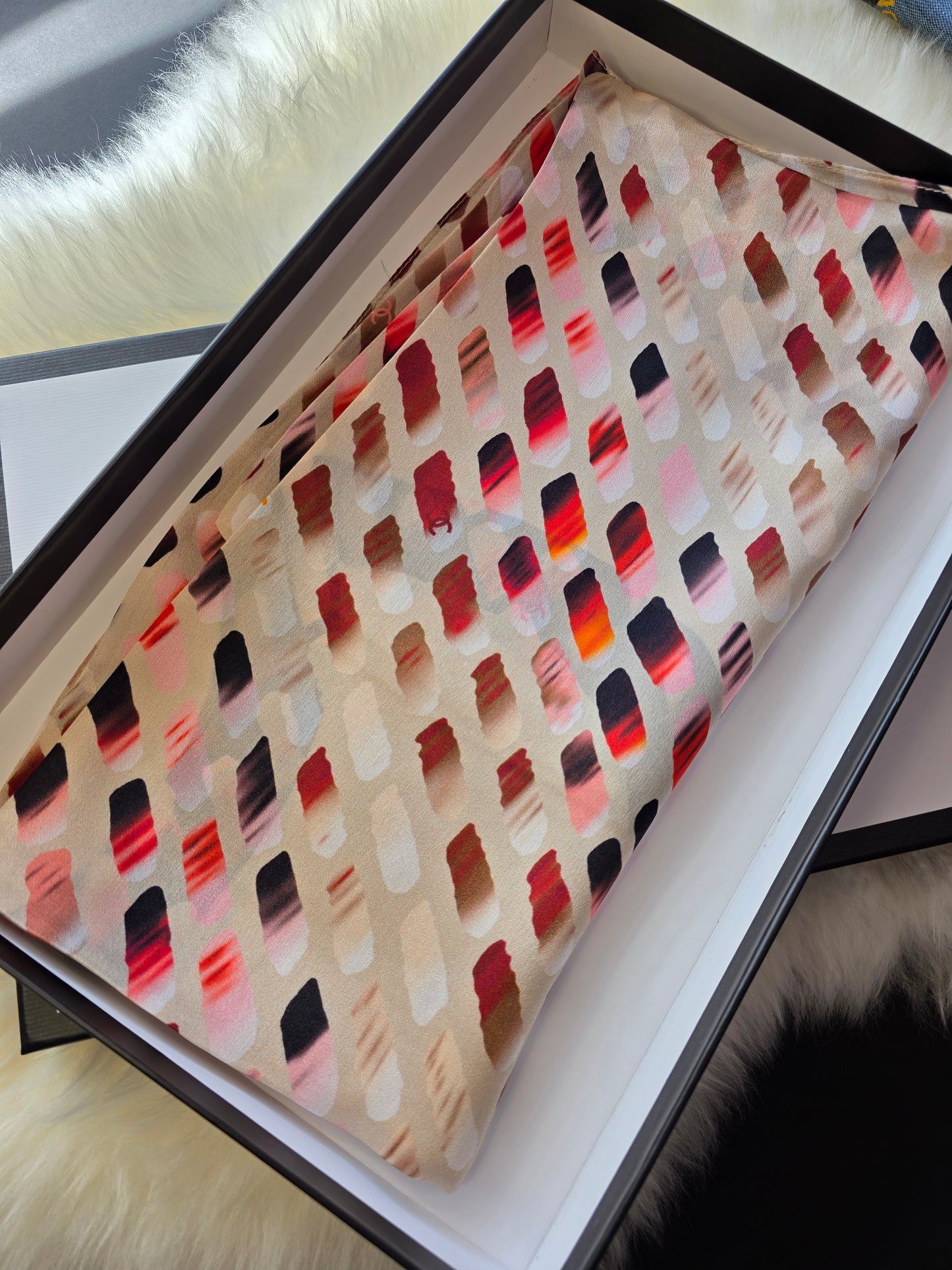 Foulard Soie Premium – Rectangle 170 x 60 cm Multicolore