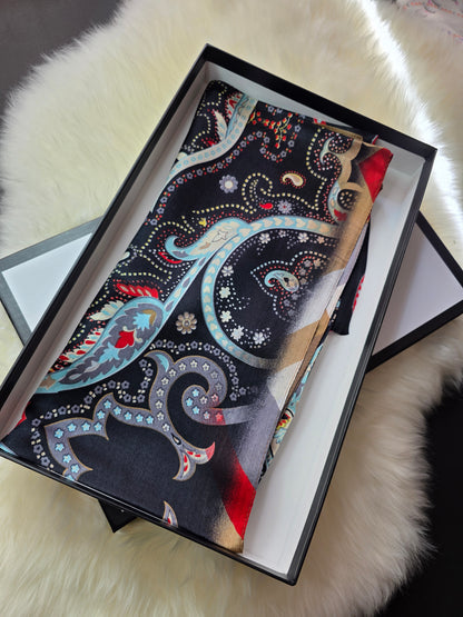 Foulard Soie Premium – Rectangle 170 x 60 cm Multicolore