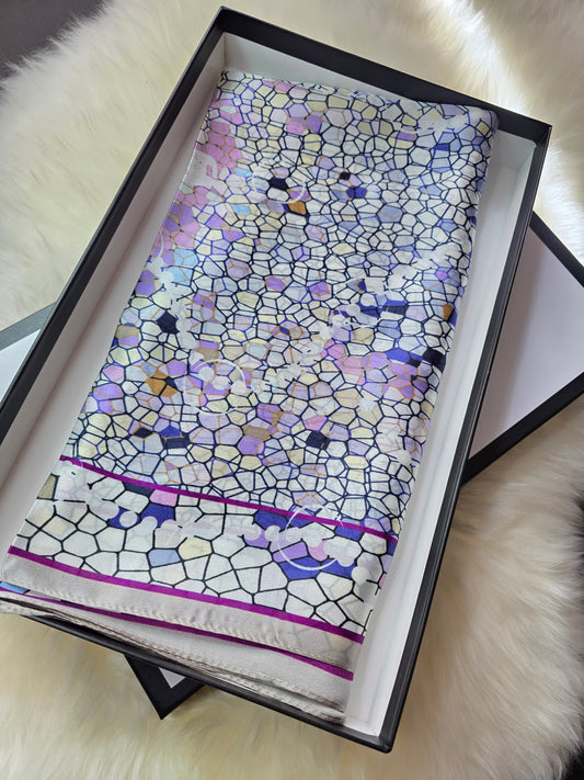 Foulard Soie Premium – Rectangle 170 x 60 cm Multicolore