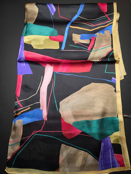 Foulard Soie Premium – Rectangle 170 x 60 cm Multicolore