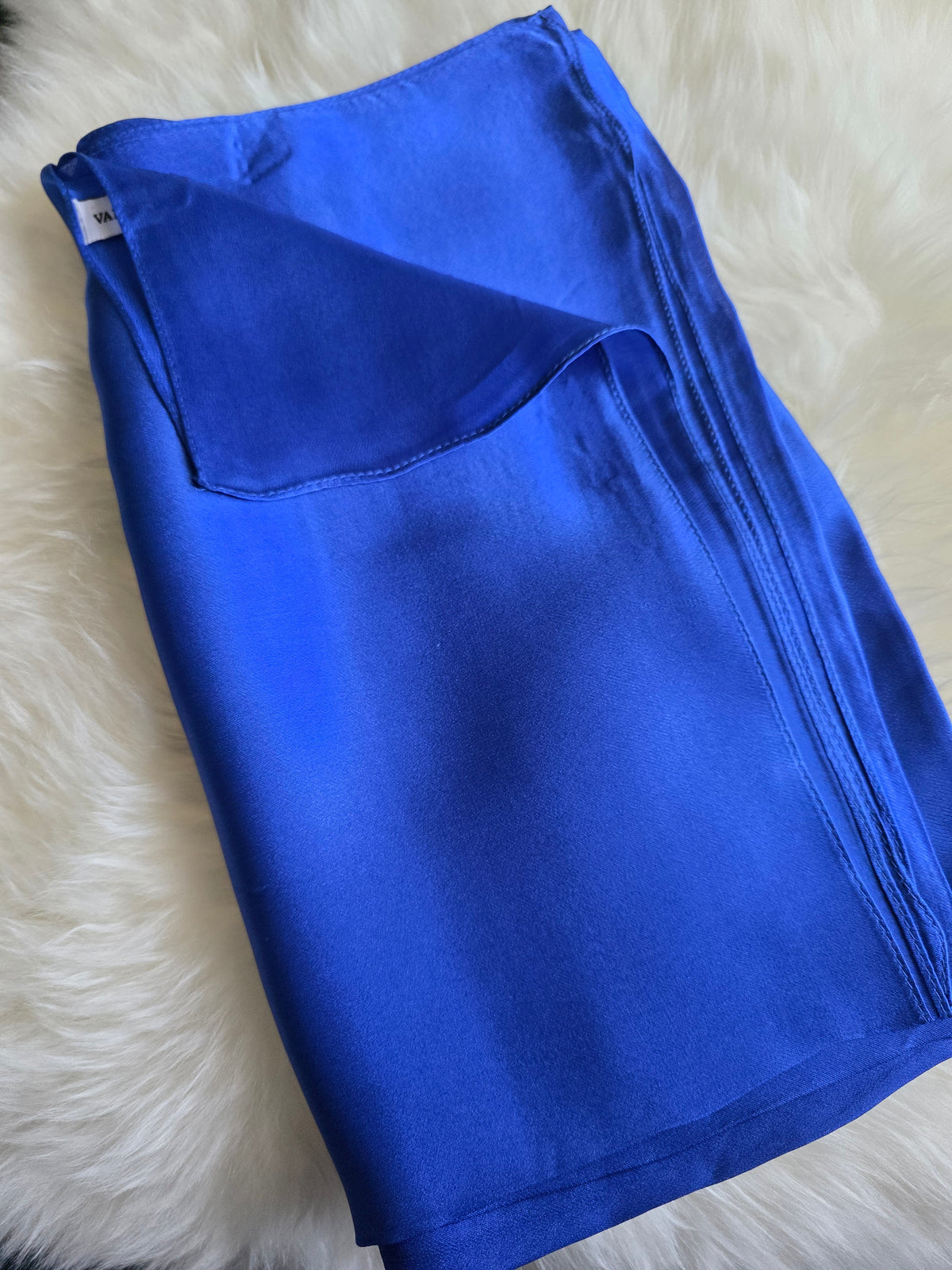 Foulard Soie Premium – Rectangle 170 x 60 cm bleu royal