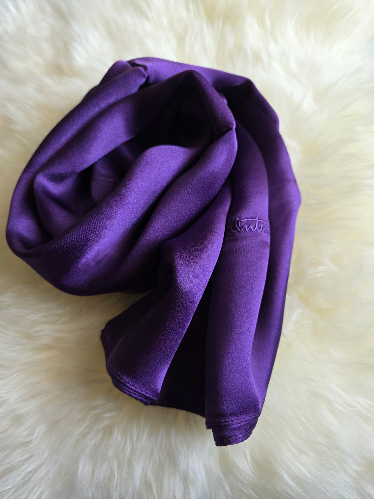 Foulard Soie Premium – Rectangle 170 x 60 cm violet