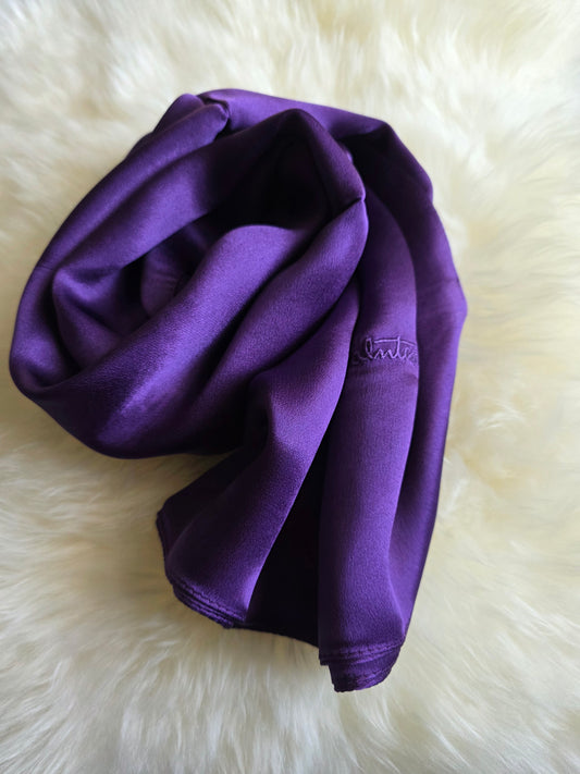 Foulard Soie Premium – Rectangle 170 x 60 cm violet