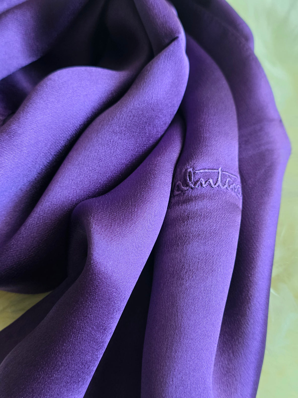 Foulard Soie Premium – Rectangle 170 x 60 cm violet