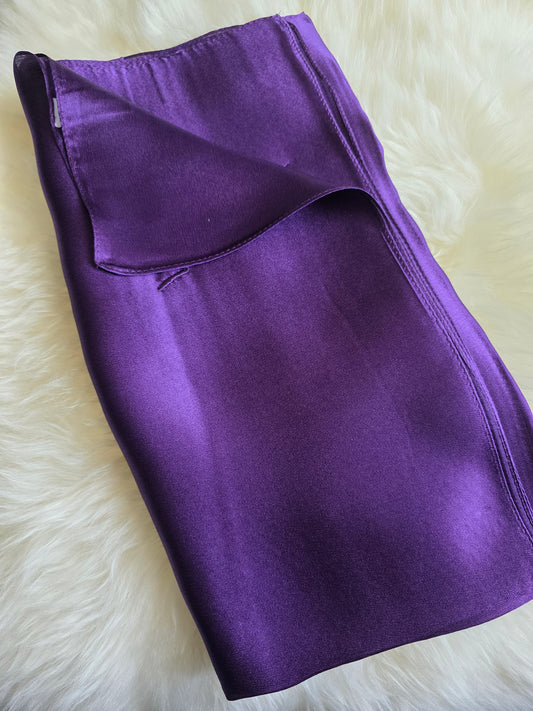 Foulard Soie Premium – Rectangle 170 x 60 cm violet