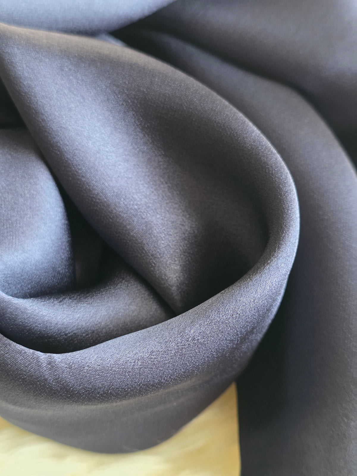 Foulard Soie Premium – Rectangle 170 x 60 cm bleu marin