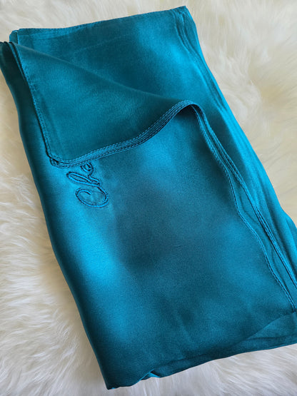 Foulard Soie Premium – Rectangle 170 x 60 cm vert émeraude