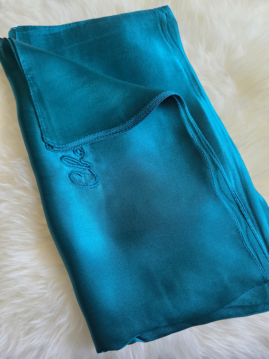 Foulard Soie Premium – Rectangle 170 x 60 cm vert émeraude