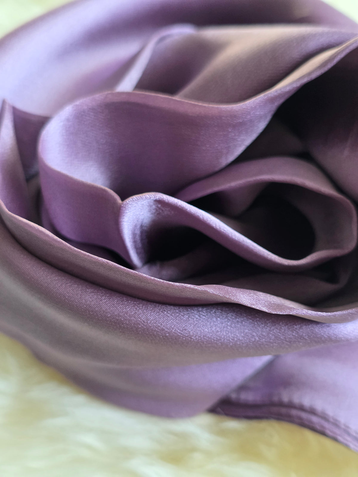 Foulard Soie Premium – Rectangle 170 x 60 cm mauve lilas