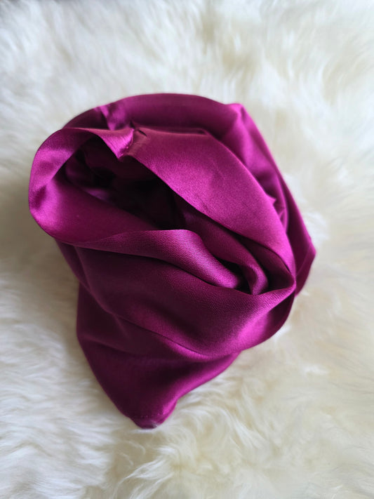 Foulard Soie Premium – Rectangle 170 x 60 cm rose fushia