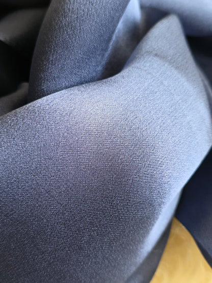 Foulard Soie Premium – Rectangle 170 x 60 cm Bleu jean