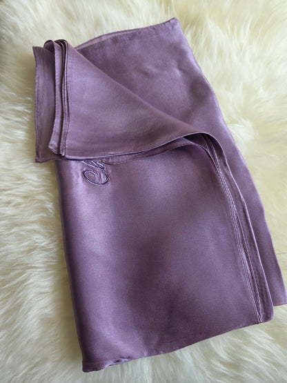 Foulard Soie Premium – Rectangle 170 x 60 cm mauve lilas