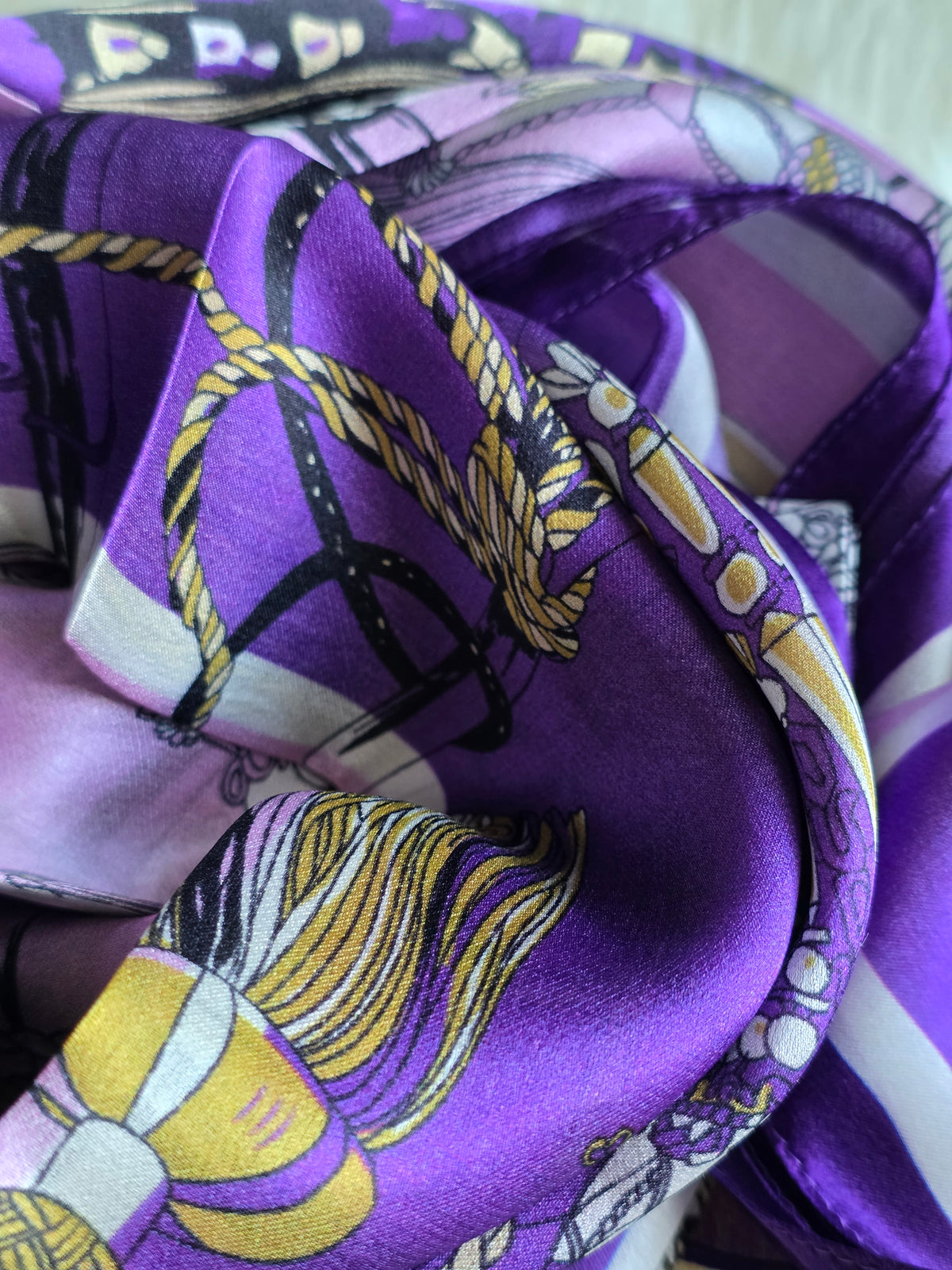 Foulard Soie Premium – Rectangle 170 x 60 cm Violet